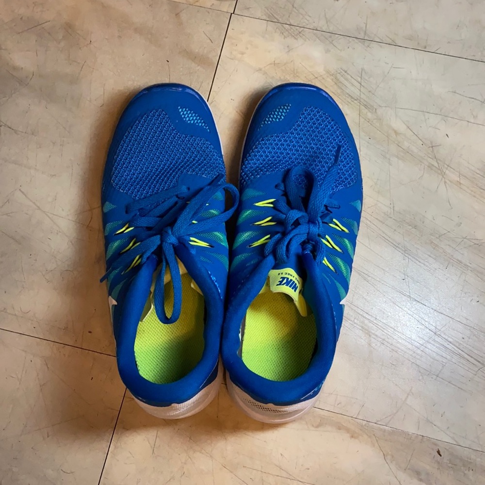 Blue shoes